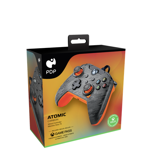 PDP Gaming Wired Controller - Atomic Carbon