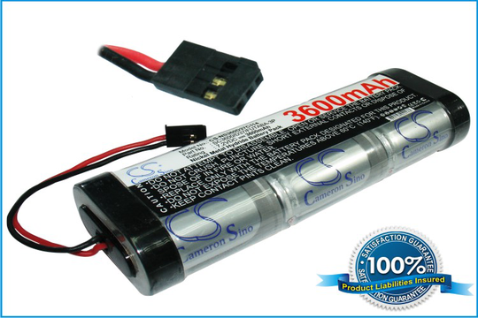 RC akku Ni-MH 3600 7.2V FUTABA-3P liittimet