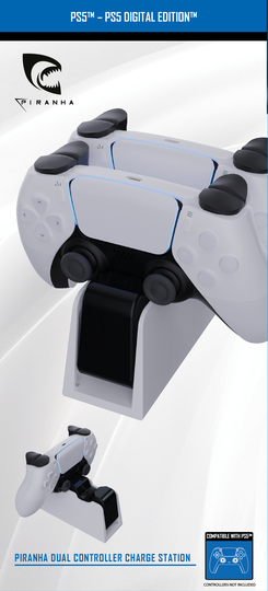 Piranha Playstation 5 Dual Controller Charge Station