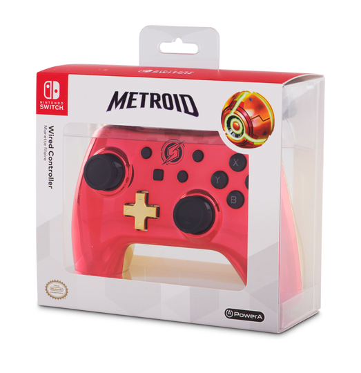 PowerA Wired Controller - Chrome Samus