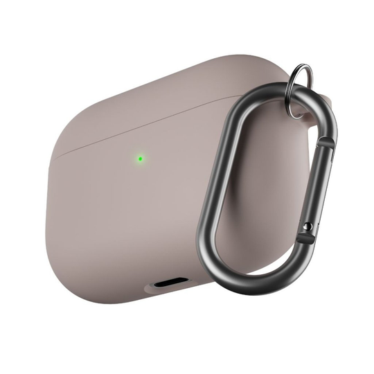 KeyBudz - PodSkinz HyBridShell Series Keychain Case - Premium hard shell triple layer case for your Airpods Pro (Color: Pastel Pink)