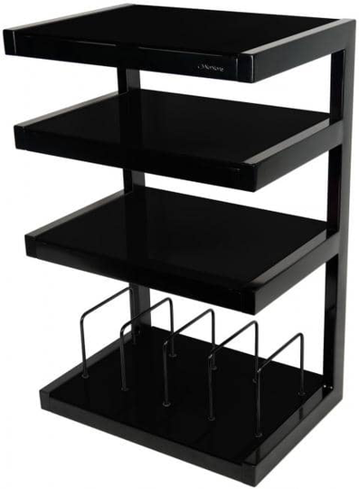 NorStone Esse Hifi Vinyl laitetaso, musta runko, mustat lasit