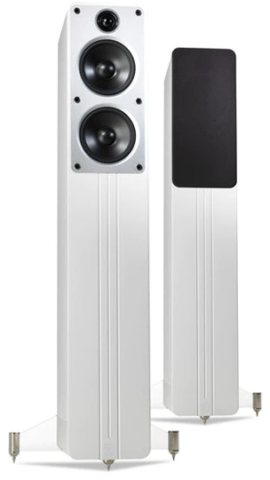 Q-Acoustics Concept 40 lattiakaiutin valkoinen, pari