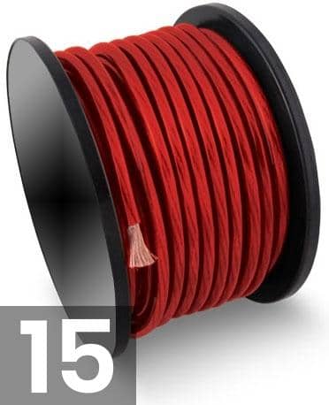 Hifitalo täyskuparikaapeli 15mm², punainen