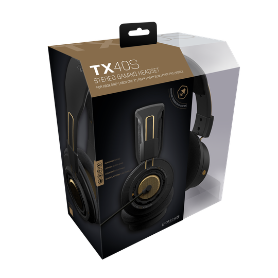 Gioteck TX-40 S Wired Stereo Gaming Headset (Black/Bronze)