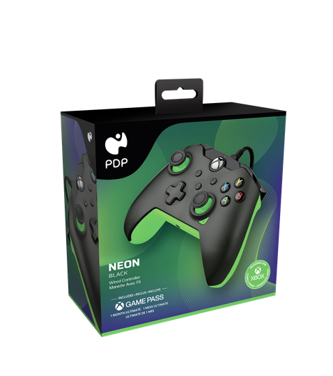 PDP Gaming Wired Controller - Neon Black