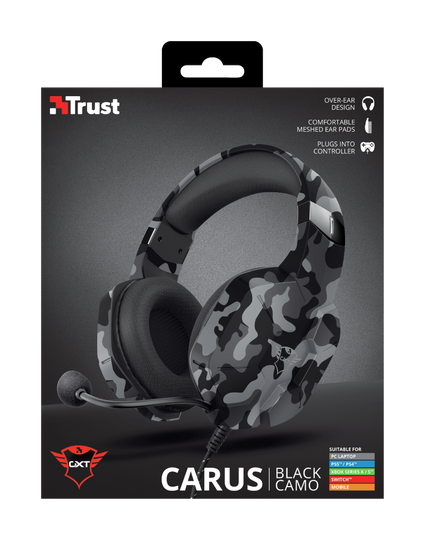 TRUST GXT323K CARUS HEADSET BLACK CAMO