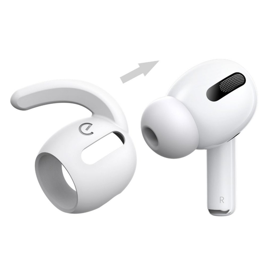 Keybudz - Ear Hooks for Airpods Pro (Color: White)