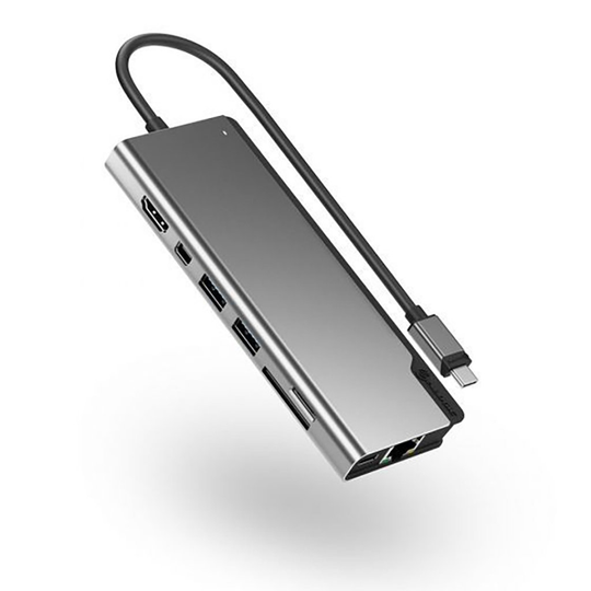 Alogic - Ultra USB-C Dock PLUS V2 - HDMI, MDP, USB, Ethernet, Memory Card Reader&100W PD